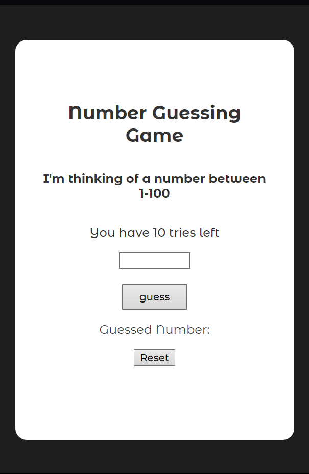Number Guessing